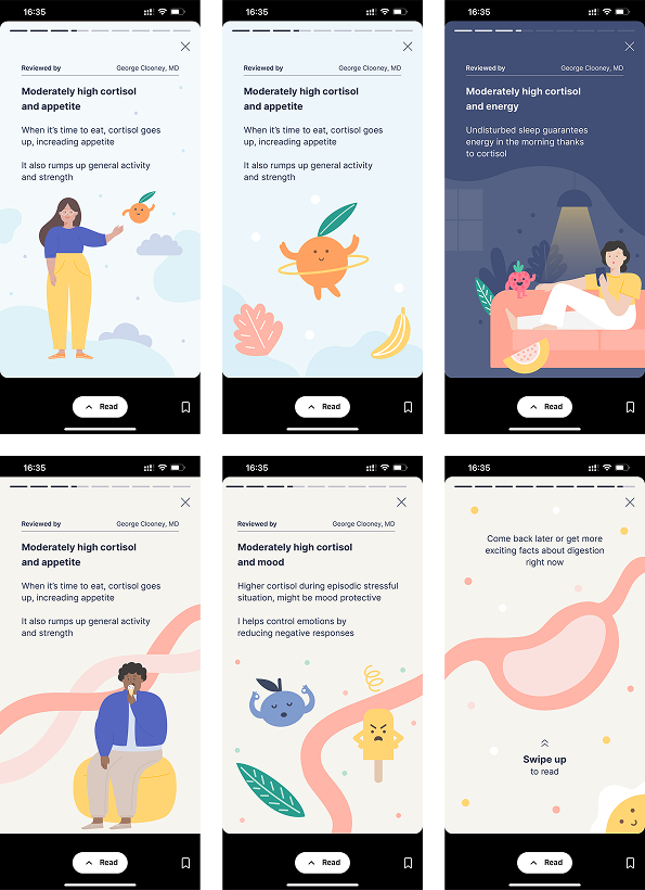 Style 1 screens for user testing