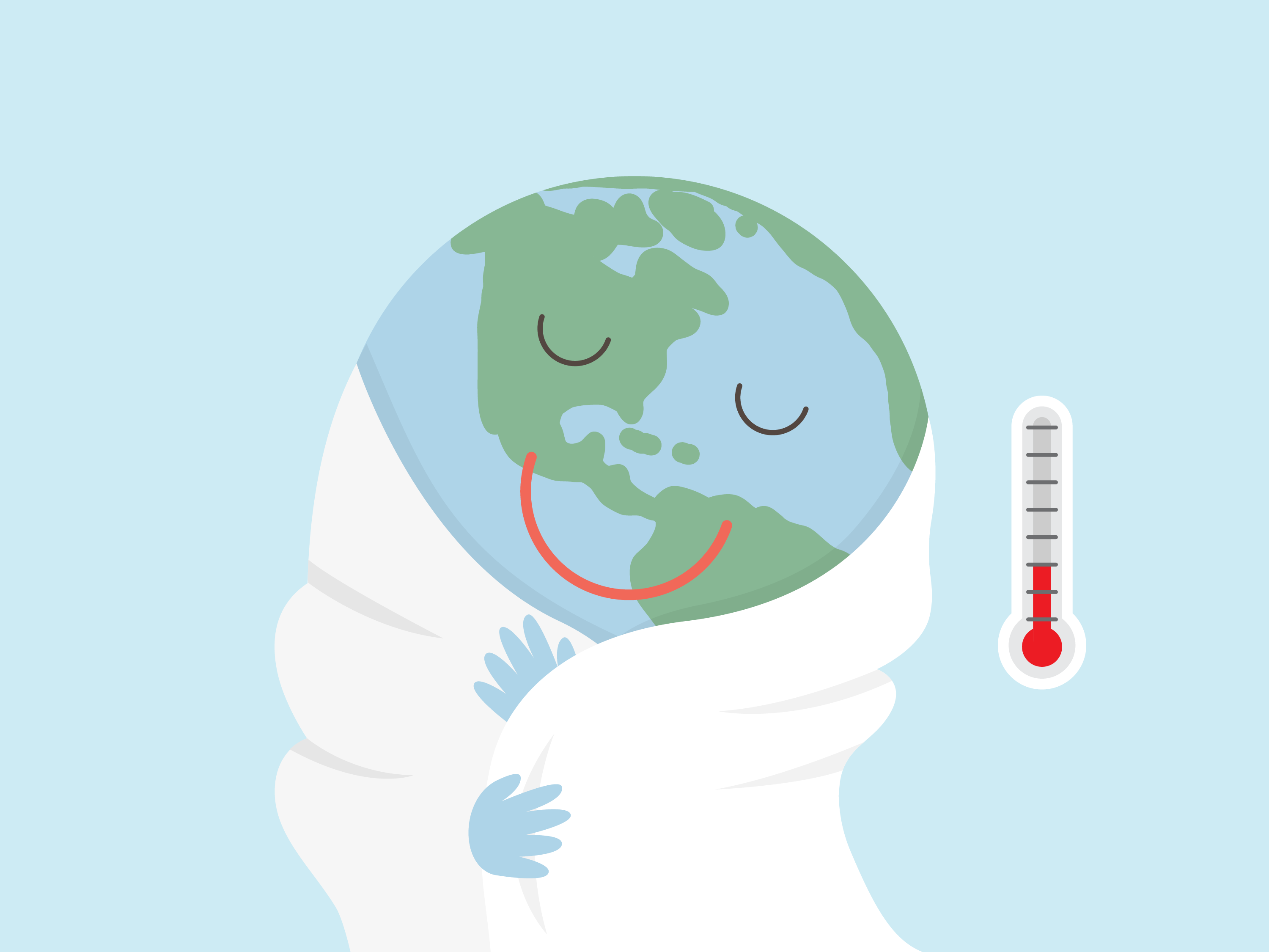 Earth suffering from heat